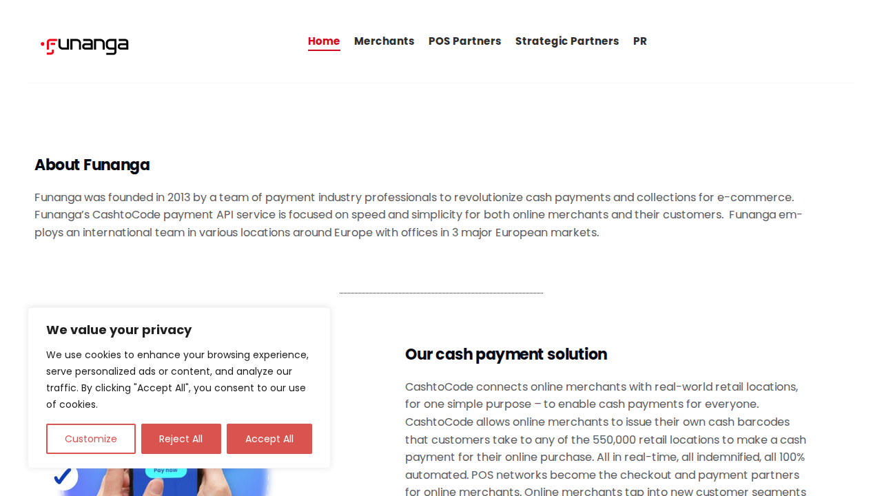 Funanga Ag website