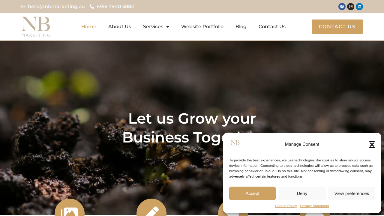 Nb Marketing Malta website