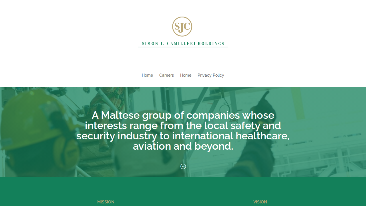 Simon J. Camilleri Holdings website