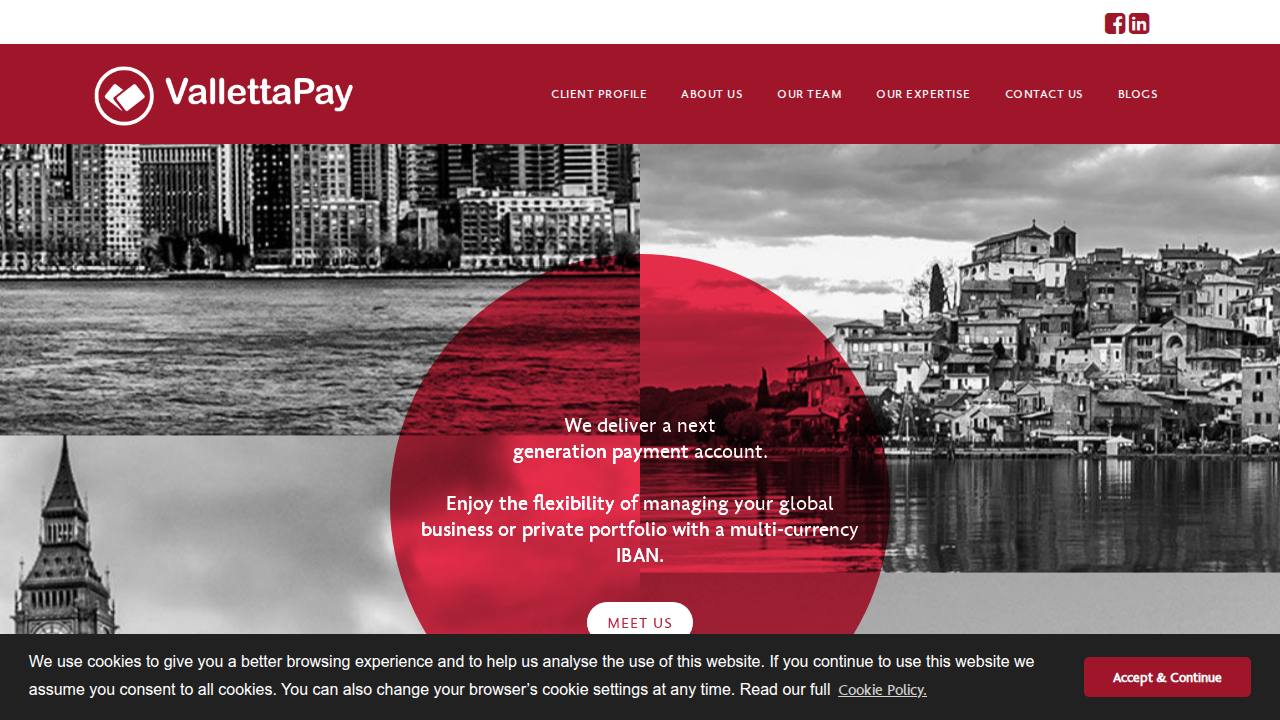 Vallettapay website