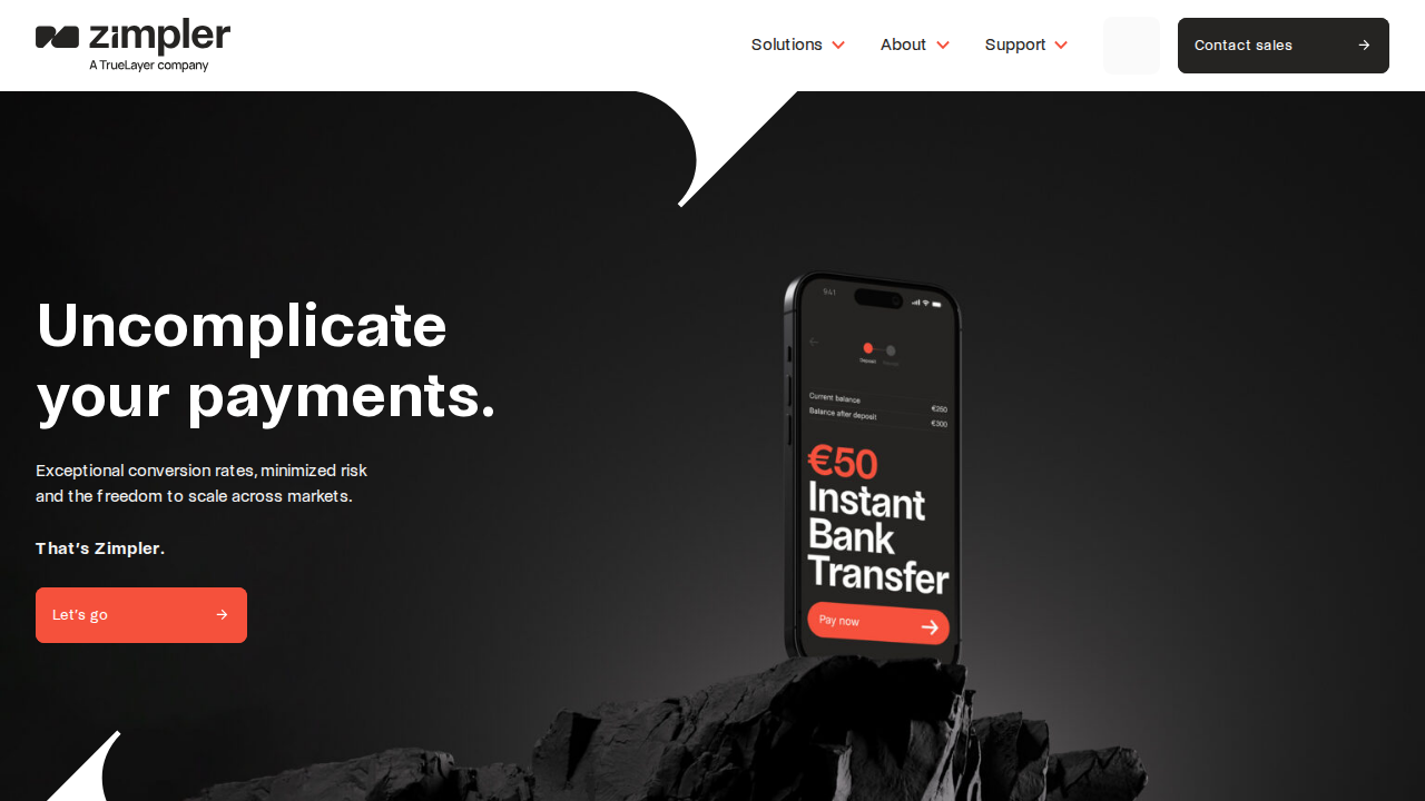 Zimpler website
